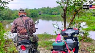 Slingshot hunting bird in Malaysia | Seru berburu burung pakai ketapel | Lastik burung menaiki motor