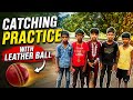 Catching practice with leather ball #viratkohli#msdhoni