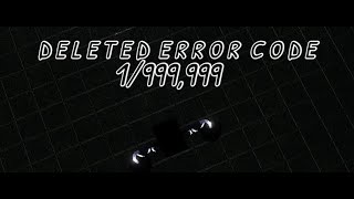 UTMM Calamity :Deleted Error Code (bugged)