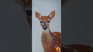 How to paint a deer l Deer acrylic painting #shorts#art#painting