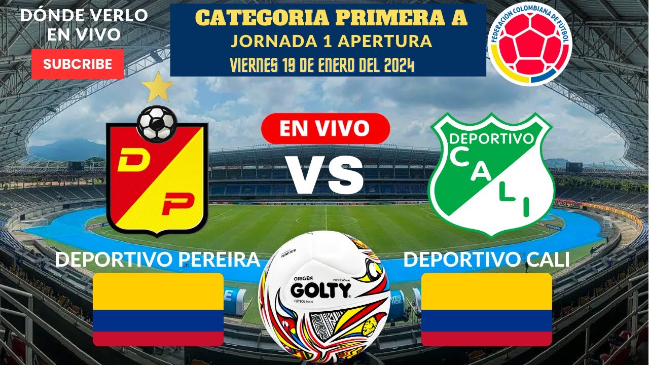 🇨🇴LIGABETPLAY⚽️Dónde Ver EN VIVO Deportivo Pereira vs Deportivo Cali en ...