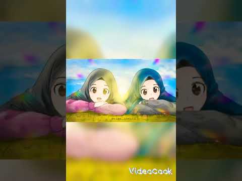 خلفيات بنات انمي محجبات 