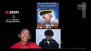 Ishowspeed Reacts To Quandale Dingles Death..