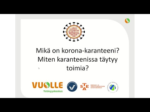 Video: Sattuuko vatsa koronaviruksen takia