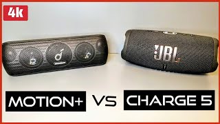 JBL Charge 5 VS Soundcore Motion Plus Bluetooth Speaker Review (Available in 4K)