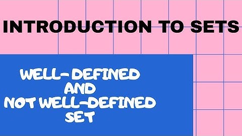 1 - Introduction to Sets | Well-defined and Not well-defined Set | Grade 7 |Teacher She Rosa-ut|