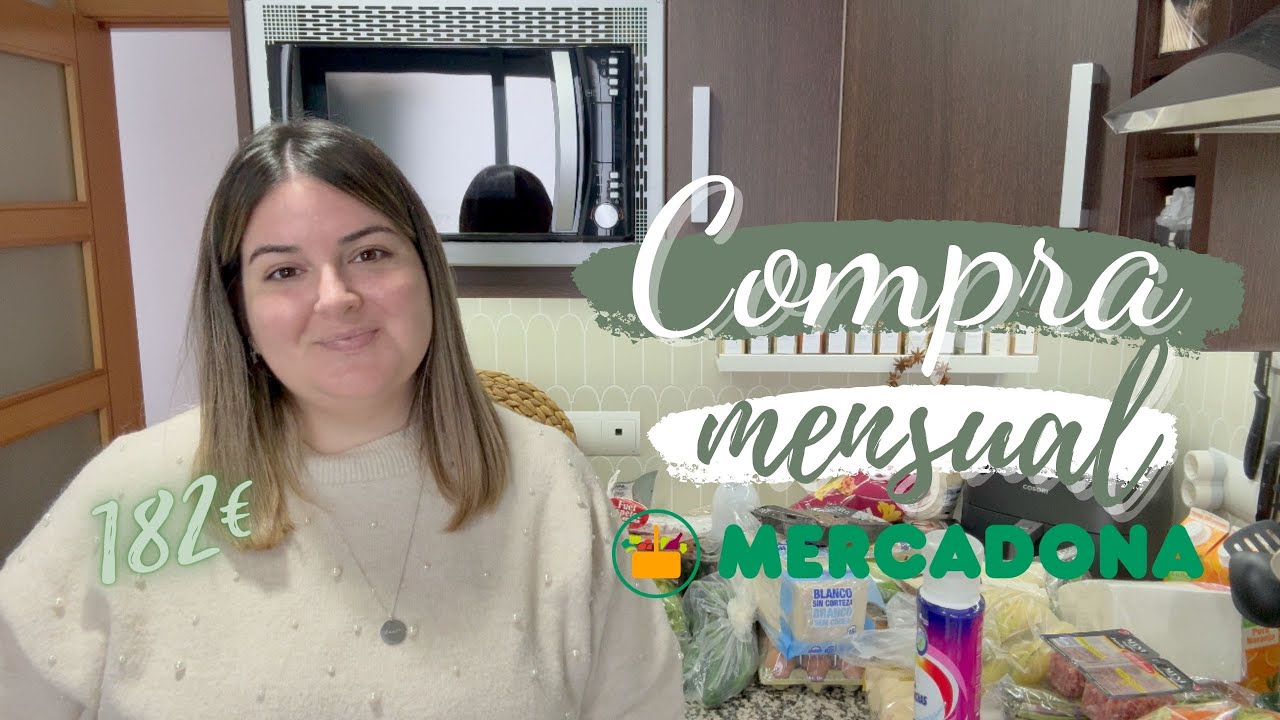 🛒 COMPRA MENSUAL MERCADONA 🛍 💸 182€ 🤑 LA PRIMERA COMPRA DEL AÑO!!