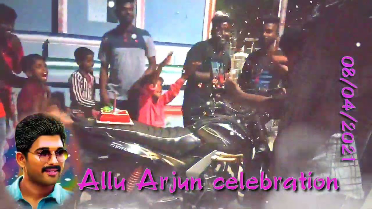 Allu Arjun birthday celebration in 08/04/2021 Thursday...pakka Allu Arjun fans ikkada