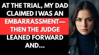 At the Trial, My Dad Claimed I Was an Embarrassment—Then the Judge Leaned Forward and…