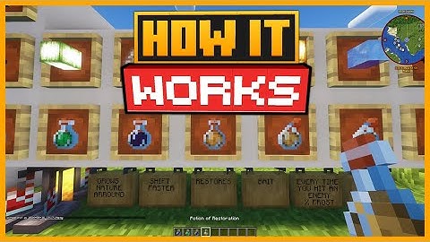 🟨 HOW the RESTORATION POTION WORKS in the CORAIL TOMBSTONE MOD in MINECRAFT