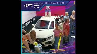 SLG10655 AD 18 scale Car wash girl Jenny dolls with car model scene