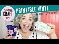 Silhouette vs Cricut: How to Work with Printable Adhesive Vinyl