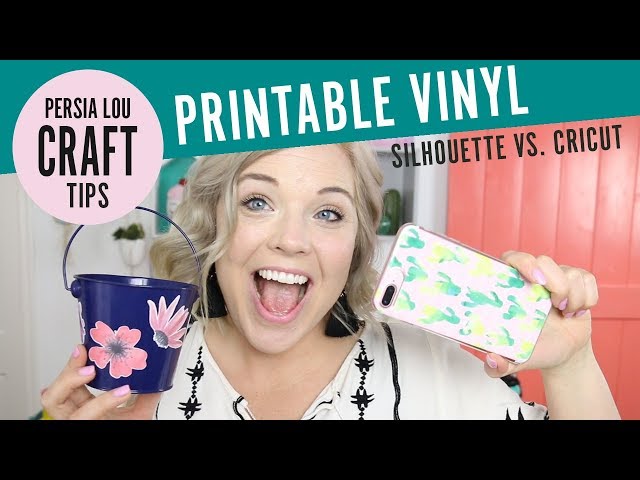 Silhouette vs Cricut: How to Work with Printable Adhesive Vinyl 