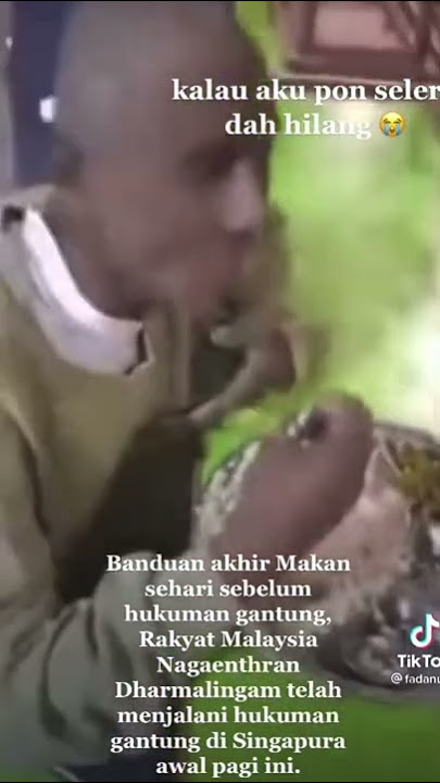 Banduan akhir makan sebelum ke tali gantung