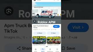 apm show trucks#apm#roblox#trucks