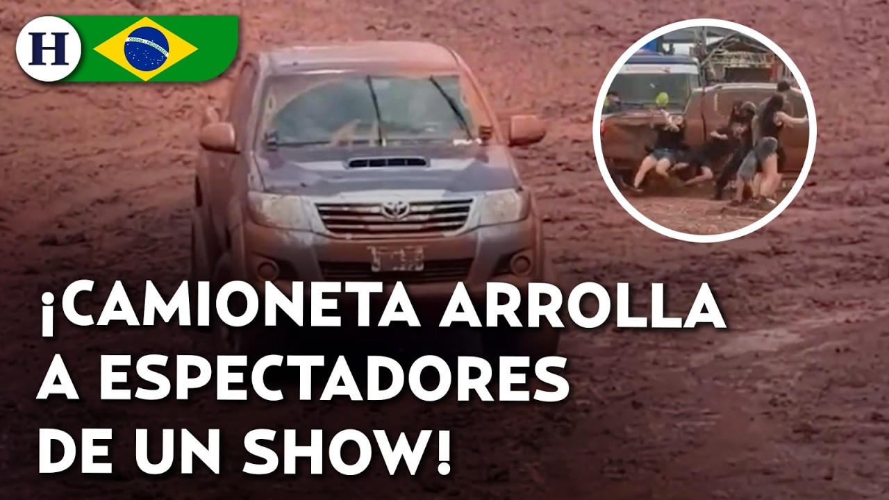 ¡Quedaron entre las llantas! Camioneta pierde control y atropella a personas en show clandestino