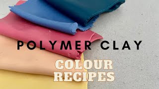 5 Simple (and Free) Polymer Clay Color Mixing Recipes | Colour Mixing | Sculpey