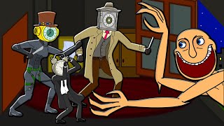 The Man From The Window Vs Family Clockwoman & Clockman! Skibidi Toilets Cartoon Animation