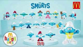 Mcdonalds Happy Meal The Smurfs 2018 60Th Anniversary Smurf No. 07
