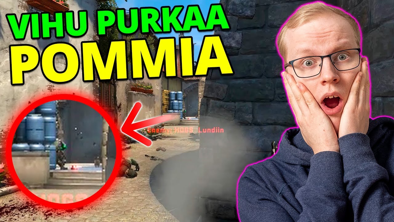 VIHU MELKEIN PURKI POMMIN - "Alkoko jännittää?" - CSGO Competitive Suomi osa 28