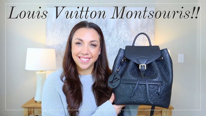 Review: Louis Vuitton Montsouris PM Backpack  What It Looks Like + What  Fits Inside + Try On 