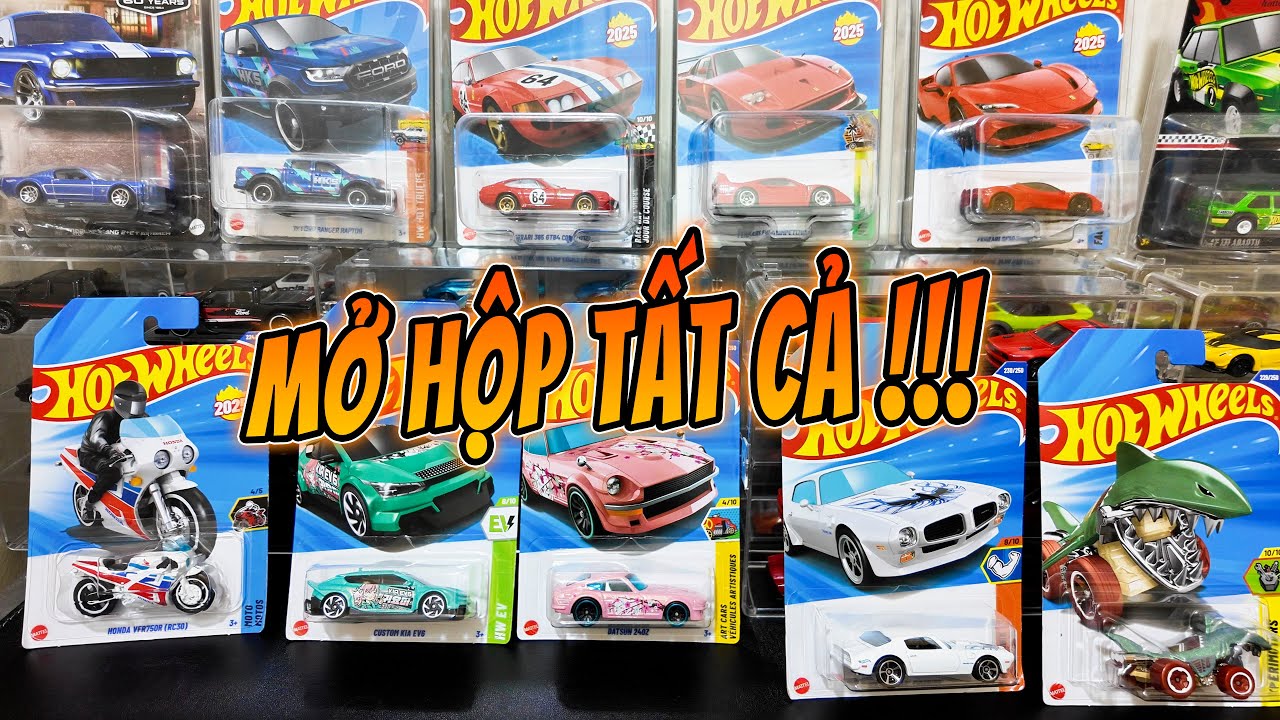 MỞ HỘP TẤT CẢ XE HOT WHEELS MÌNH CÓ - Tập 1