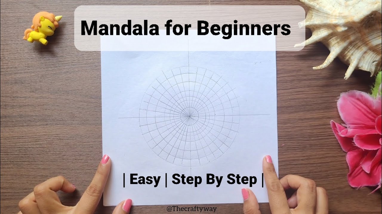 How to Draw Mandala Art Grid for Beginners | Easy Mandala | Step By ...