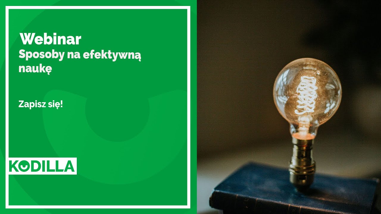 Webinar: Sposoby na efektywną naukę