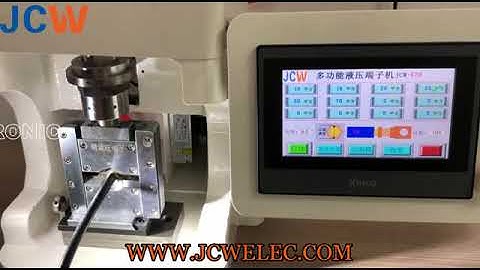 JCW hexagon edge terminal crimping machine, Adjust crimping pressure through touch screen
