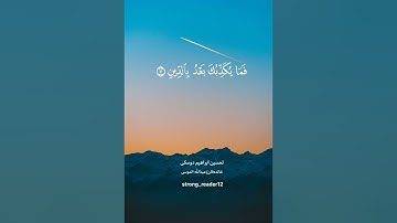 #تحسين_إبراهيم_دوسكى / عبدالله الموسى /سورة التين