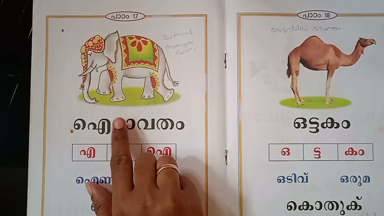 Lesson 17 ഐരാവതം UKG Malayalam Aairavatham