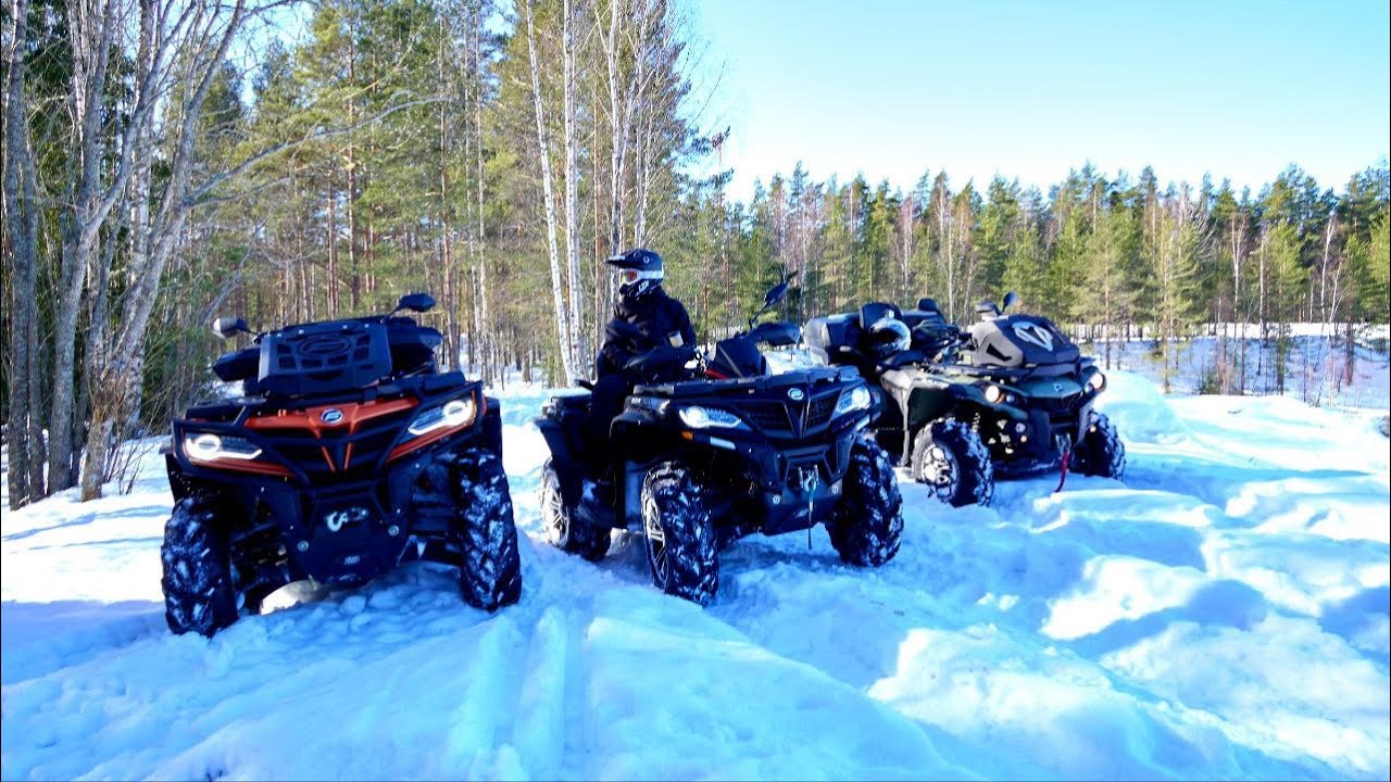 CFmoto и BRP в плену зимнего карьера