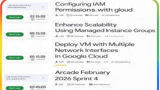 Google Cloud Arcade February Sprint 4 Solution 2026 || 💯 Working Solution || All 4 LABS || #arcade