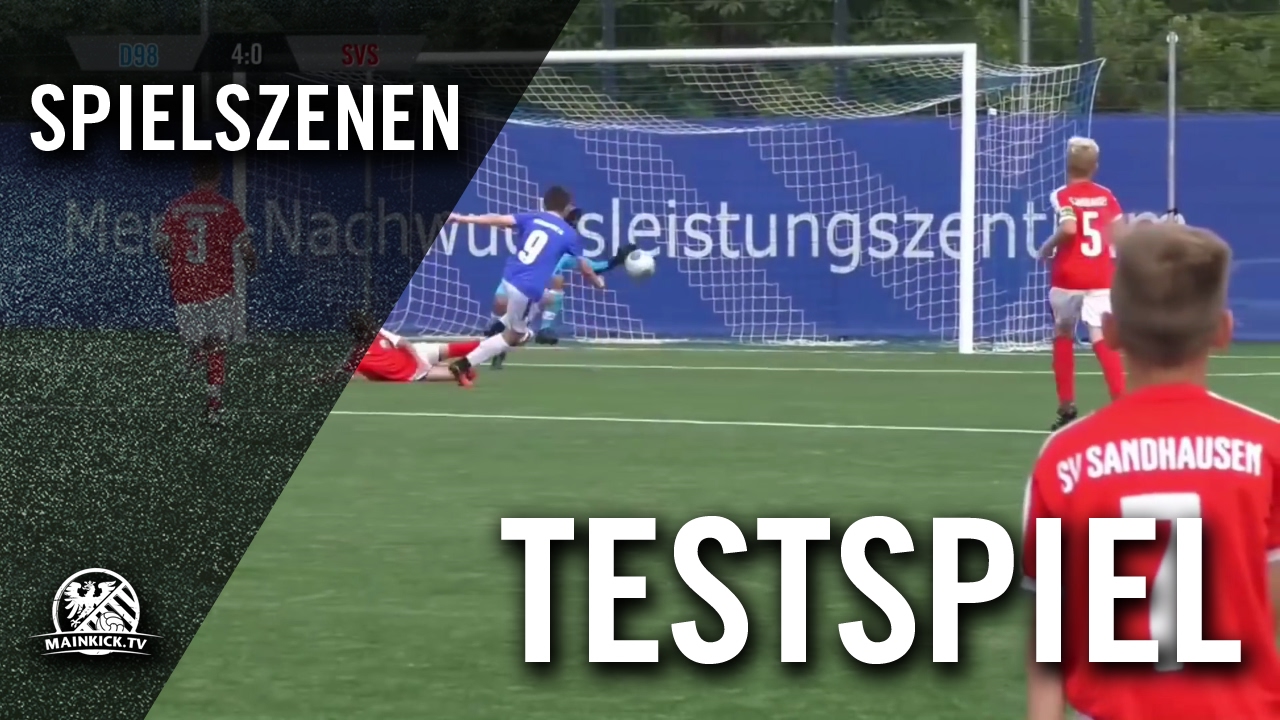SV Darmstadt 98 - SV Sandhausen (U13 D-Junioren, Testspiel) | MAINKICK.TV