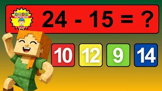 2 Digit Subtraction with Regrouping | Double-Digit Subtraction for Kids | Math Grade 2 | Math Quiz