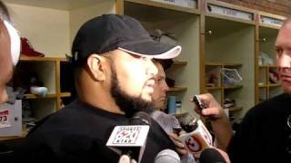 Deuce Lutui Cardinals end of the year locker room