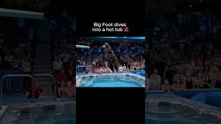 Big Foot dives in a hot tub 🦧💦 #hottub #ai #aivideos #veo3 #aivideo #fyp #bigfoot