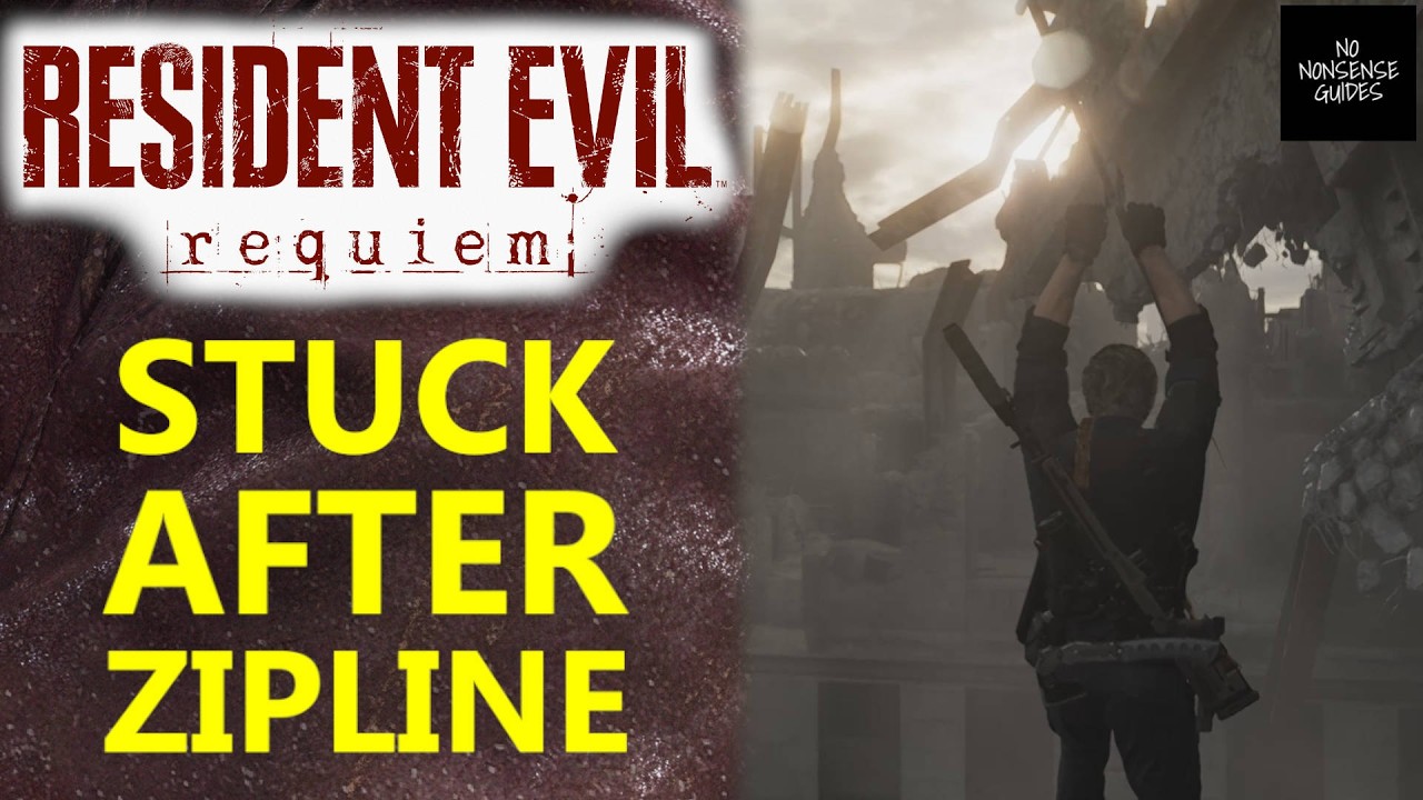 Resident Evil Requiem Stuck After Zipline - RE9 Willis Tower