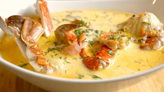 seafood cream soup recipe  ...طريقة عمل شوربة السيفود بالكريمة