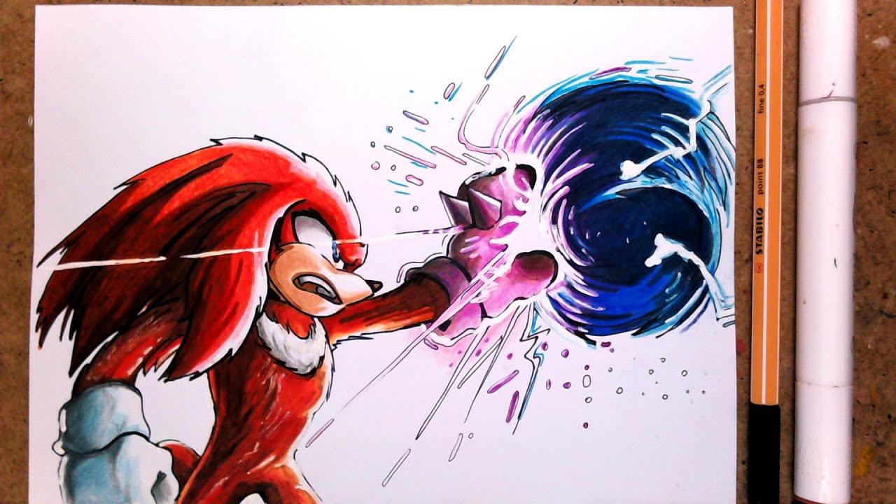 HOw TO dRAW El Sonic VS Knuckles MOvie 2022 - YouTube