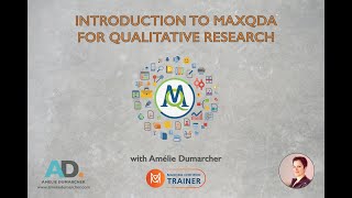 [⚠️ Old version — Update available] Introduction to MaxQda for qualitative research [English]