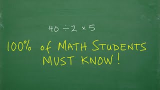 100% of Math Students Need to Understand This….