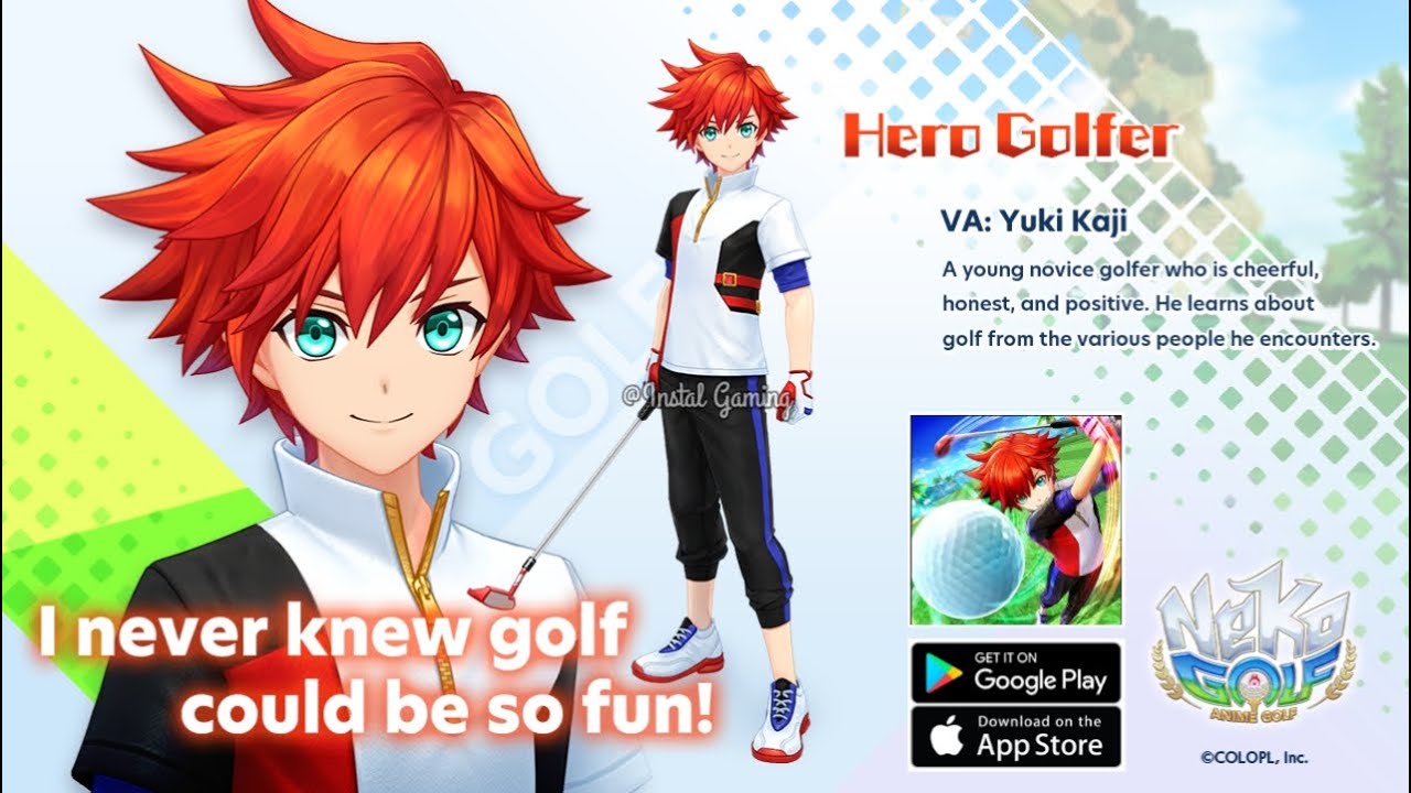 NEKO GOLF: Anime GOLF launches in October worldwide for iOS, Android -  Gematsu