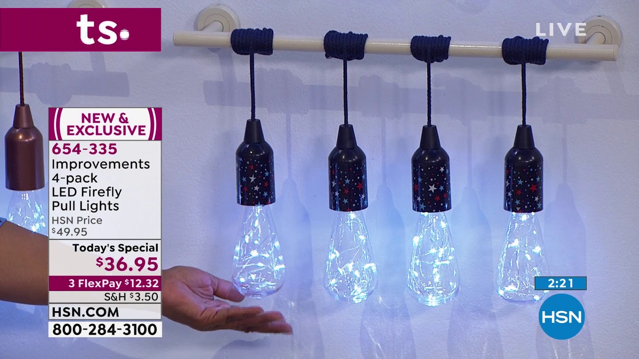 Improvements 4pack LED Firefly Pull Lights - YouTube