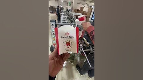 GS french fry box folder gluer