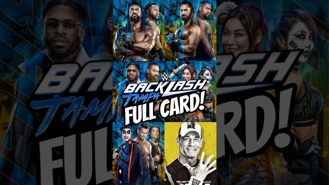 Backlash 2026 Full Match Card🔥