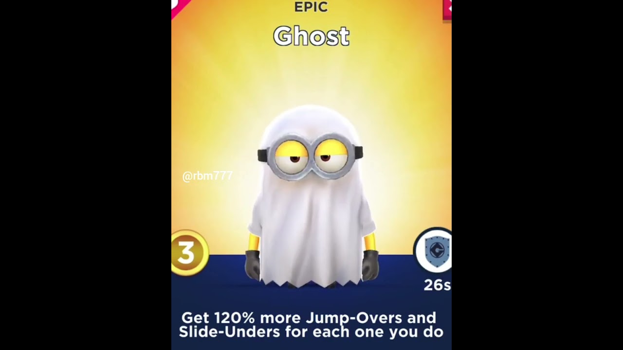 Minion Rush Ghost Minion shorts