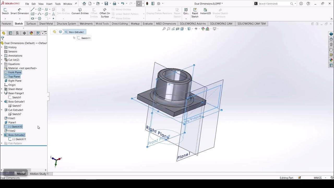 SOLIDWORKS 2024 Improved Show/Hide for Sketches and Features YouTube