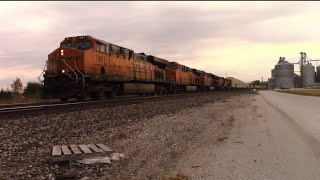 Eastbound BNSF Intermodal Thunders Around the Ancona Curve Bound for Willow Springs!!