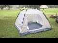 How to set up Night Cat Instant Cabin Tent with Rainfly 2-3 Persons